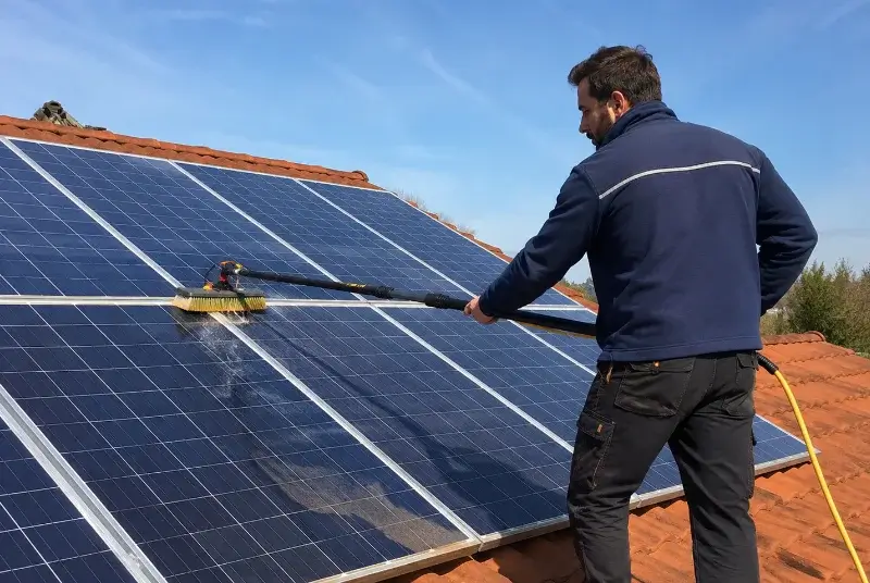 Nettoyage et entretien de panneaux solaires à Lupstein